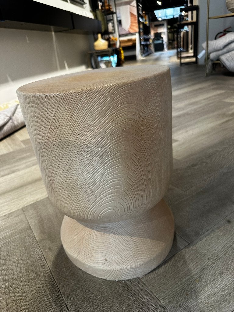 COCO Maison bijzettafel / kruk – Houtlook 40,5 cm, Minder dan 55 cm, Gebruikt, Rond, Hout