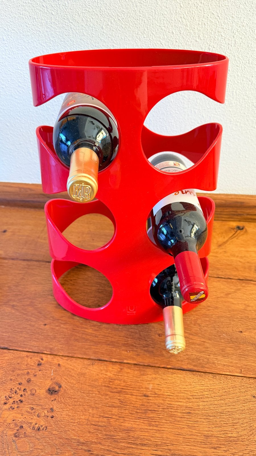 Rood Wijnrek van Umbra - Modern en Compact Design, Kunststof, Gebruikt, 5 tot 15 flessen, Ophalen of Verzenden