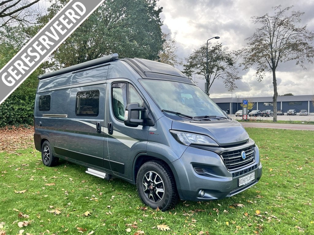 Knaus 5,99 meter 9T automaat, Caravans en Kamperen, Campers, Automaat, Luifel, Buscamper of Camperbus, Fiat