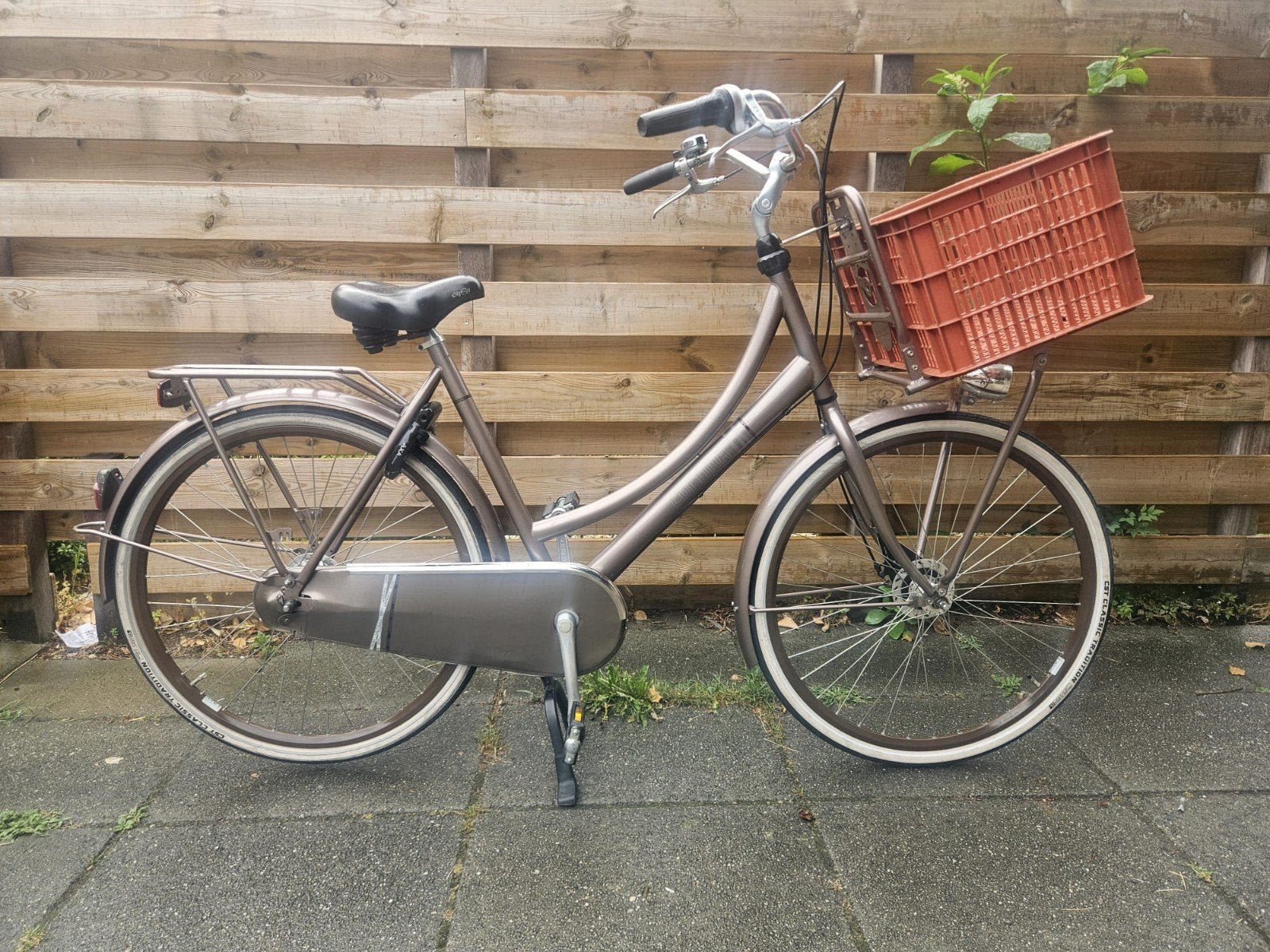 Cortina Transportfiets met mand, Overige merken, Terugtraprem, Gebruikt, Ophalen of Verzenden