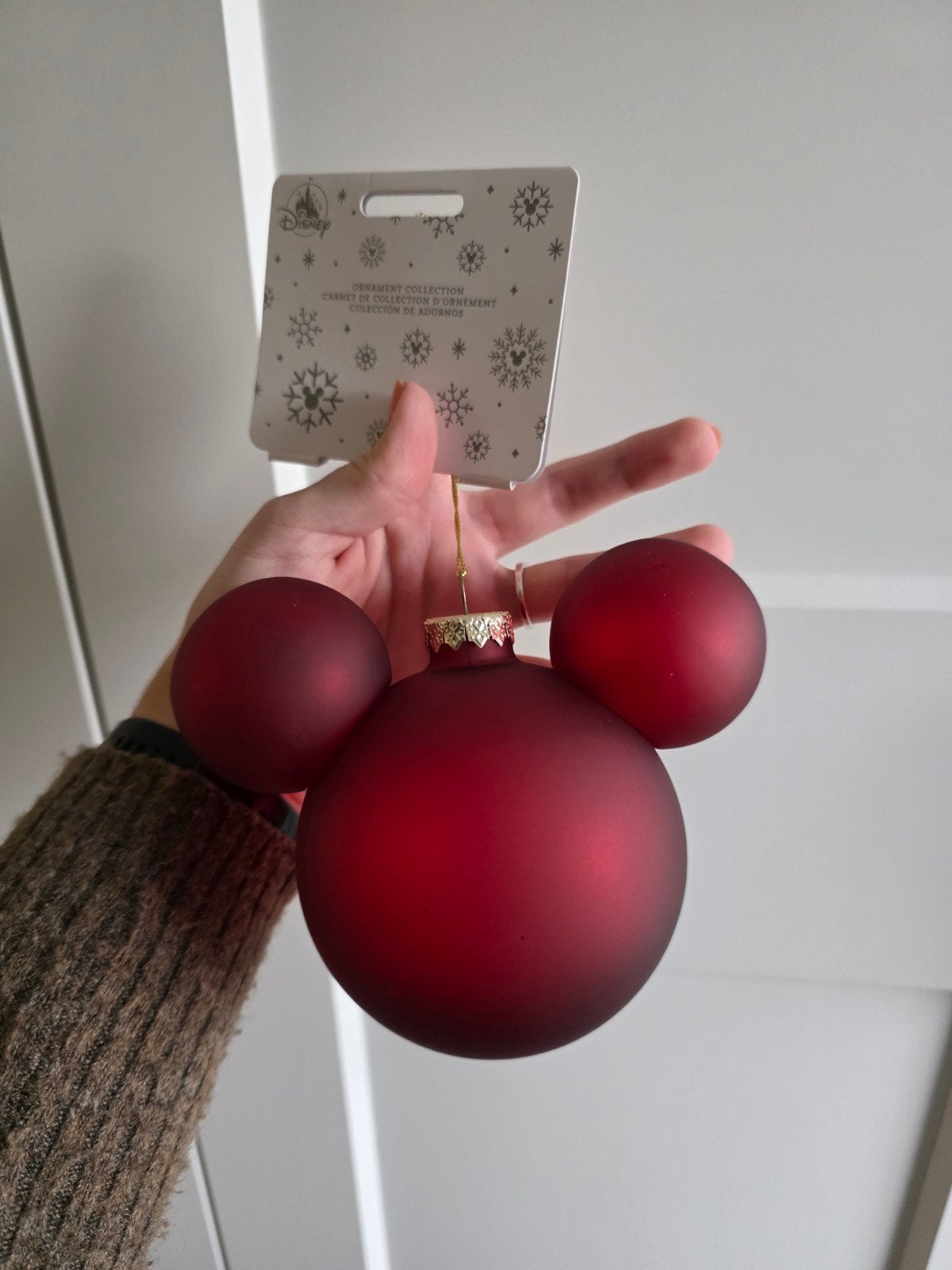 Disney Store Mickey Mouse kerstbal kerst ornament NIEUW, Ophalen of Verzenden, Mickey Mouse, Nieuw