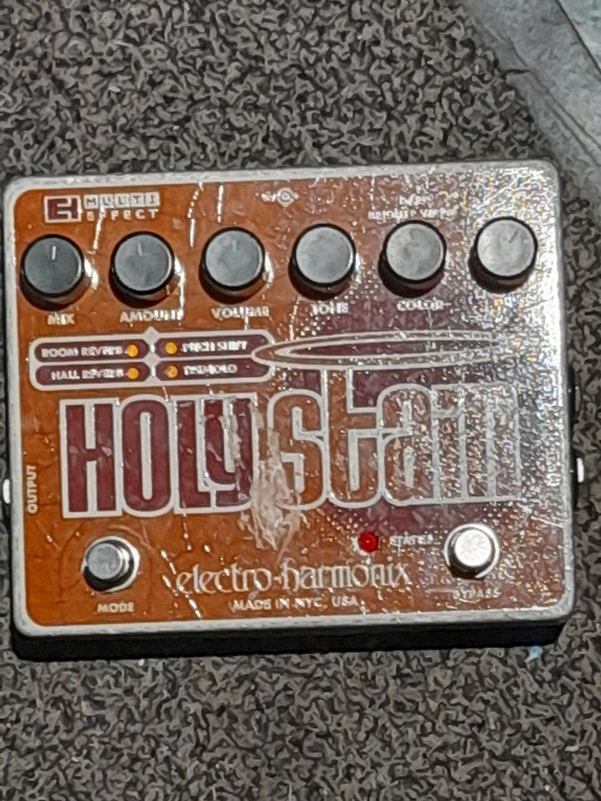 EHX HOLY STAIN fuzz overdrive pitchshifter tremelo reverb., Ophalen of Verzenden, Gebruikt, Overige typen