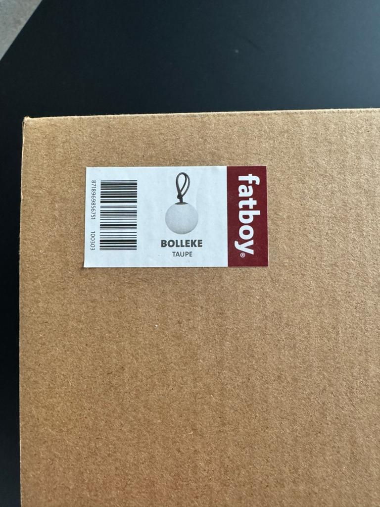 Fatboy Bolleke Taupe - Draadloze Oplaadbare LED Lamp, Ophalen of Verzenden, Nieuw