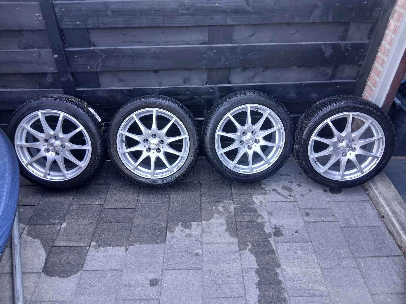 Denzent 16inch sportvelgen 5x100, Ophalen, 16 inch, Banden en Velgen, 205 mm