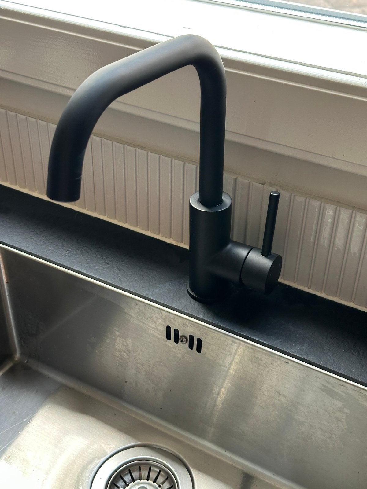 Zgan Kvik Kraan mat zwart, Zwart, Ophalen of Verzenden, Zo goed als nieuw, Minder dan 100 cm