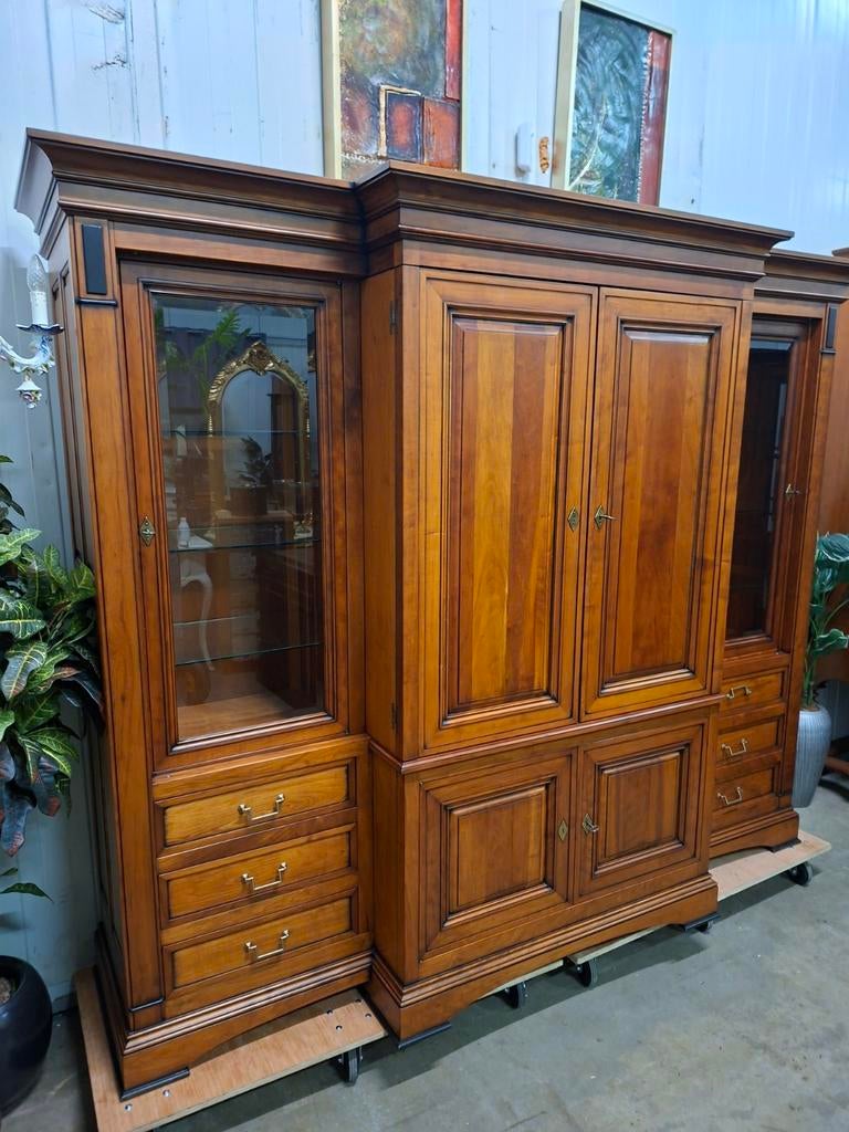 Klassieke Hollandse servieskast, buffetkast, wandmeubel, Ophalen of Verzenden
