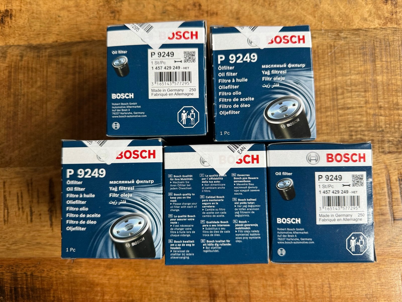 Bosch P9249 Oliefilters (5 stuks), Auto-onderdelen, Ophalen of Verzenden, Nieuw, Overige automerken