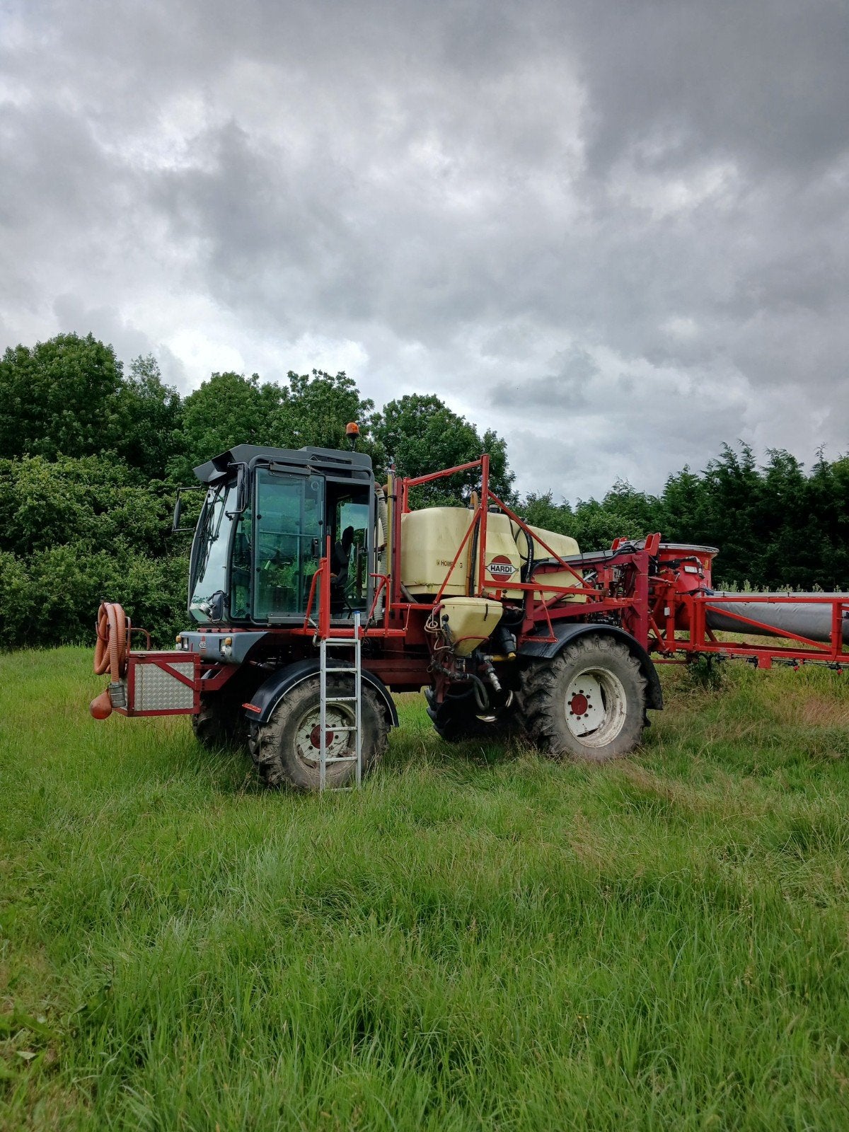 Hardi Veldspuit 1994, 4WD, 24m, 50cm dop, 1.80 sp.br., Ophalen