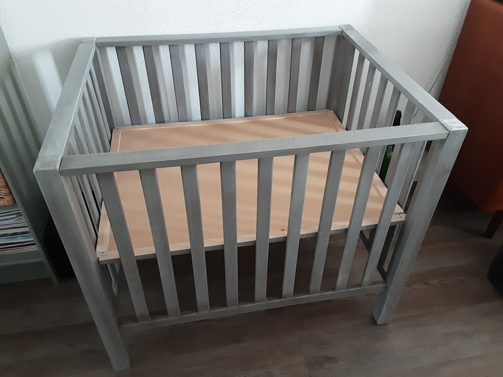 Box rechthoekig, wieltjes los erbij, Kinderen en Baby's, Boxen, Ophalen, Zo goed als nieuw, Rechthoekig, In hoogte verstelbaar