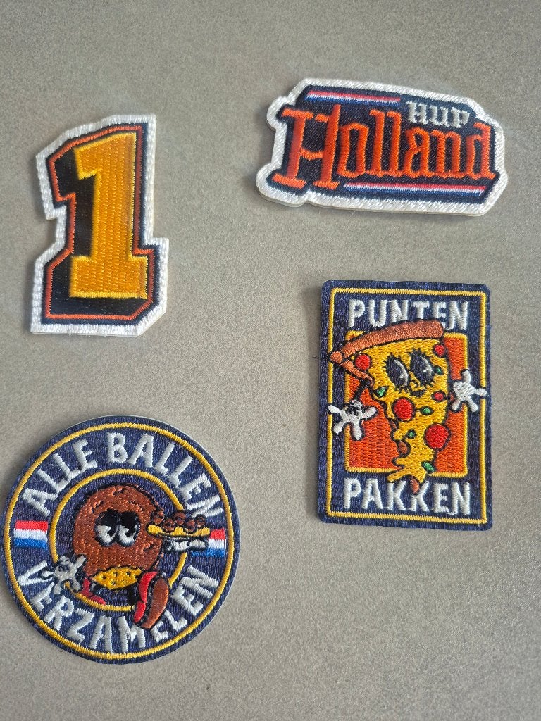 4 juich Emblemen jumbo, Verzamelen, Supermarktacties, Jumbo, Ophalen of Verzenden