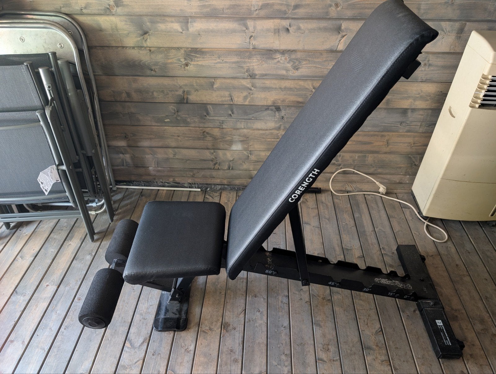 Verstelbare fitnessbank Corength, Sport en Fitness, Ophalen, Gebruikt, Buik, Fitnessbank