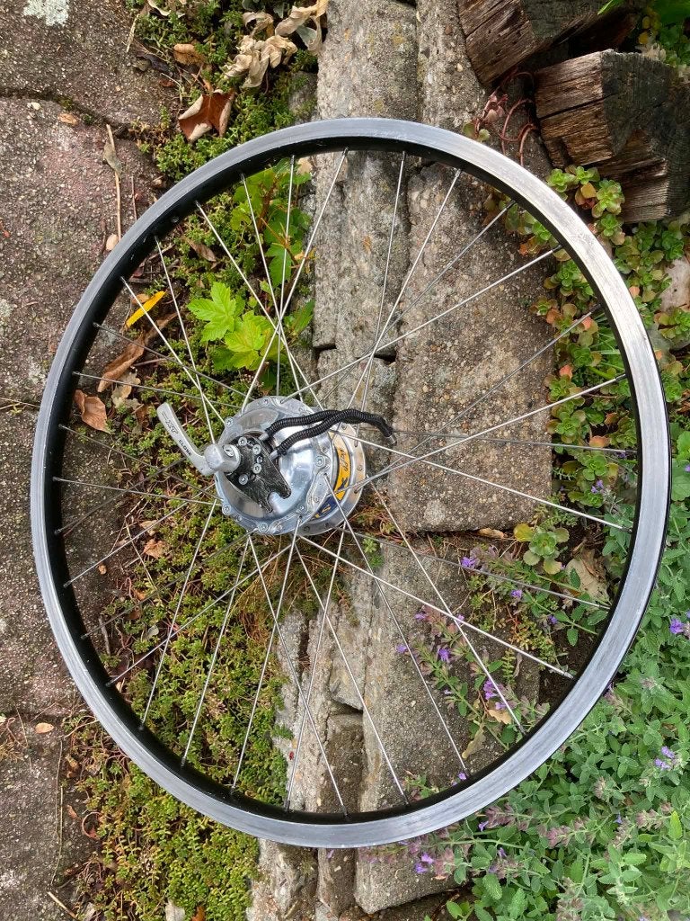Rohloff 500/14 naaf in 16"wiel nette staat plus versteller., Ophalen, Gebruikt, Wiel, Aluminium