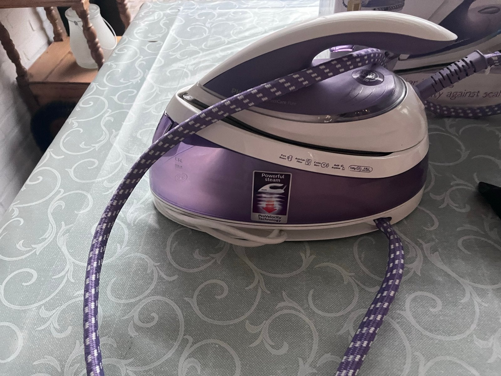 Philips Stoomstrijkijzer PerfectCare pure GC7620, Ophalen of Verzenden, Zo goed als nieuw, Strijkijzer met snoer