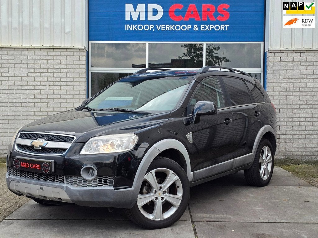 Chevrolet Captiva 2.0 VCDI Style GRIJS KENTEKEN/NAP/TREKHAAK, Gebruikt, Zwart, 4 cilinders, Chevrolet