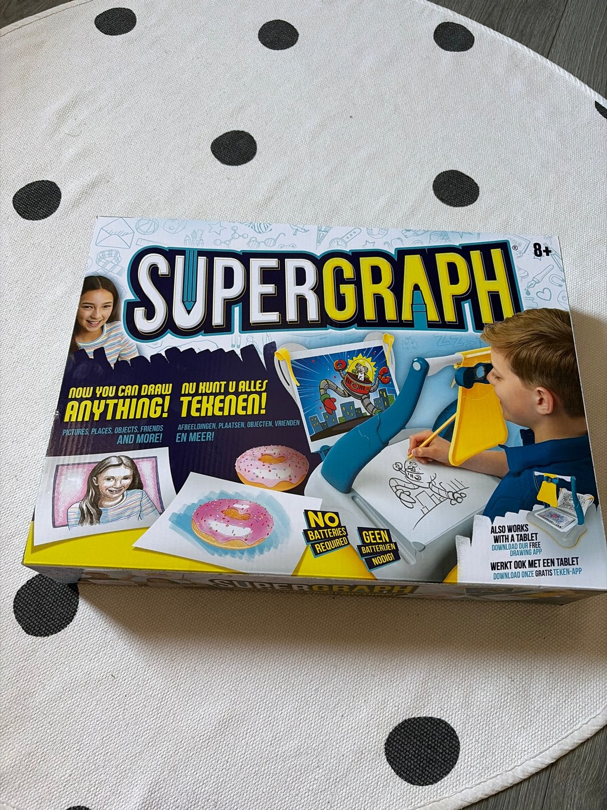 Supergraph Tekenset - Leer Tekenen met Projector, Hobby en Vrije tijd, Tekenen, Ophalen of Verzenden, Zo goed als nieuw, Overige typen