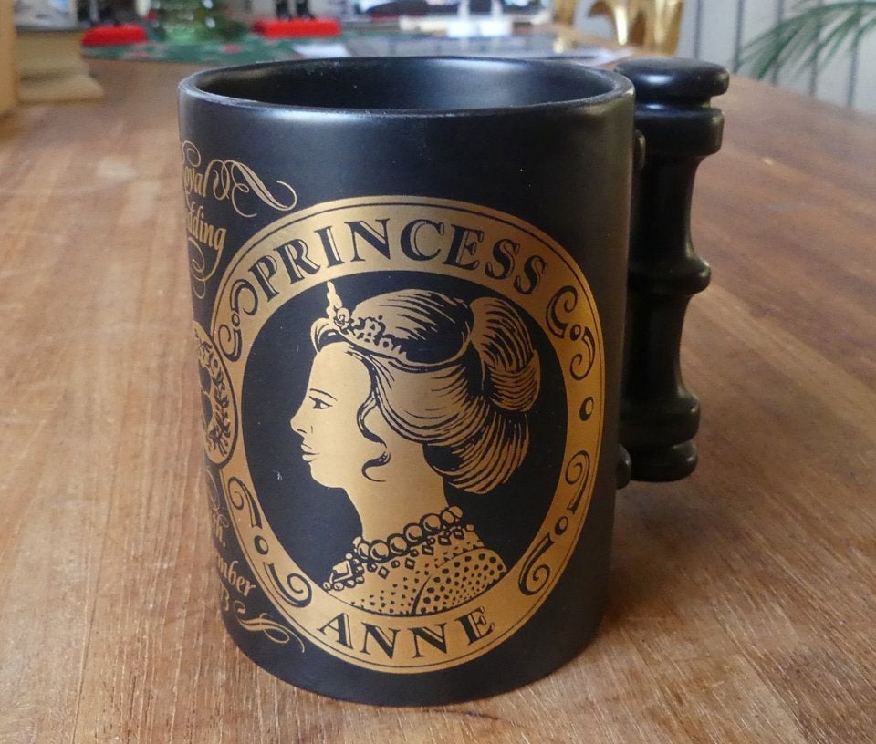 Princess Anne beker huwelijk Mark Phillips Portmeirion, Ophalen of Verzenden, Zo goed als nieuw, Buitenland, Servies