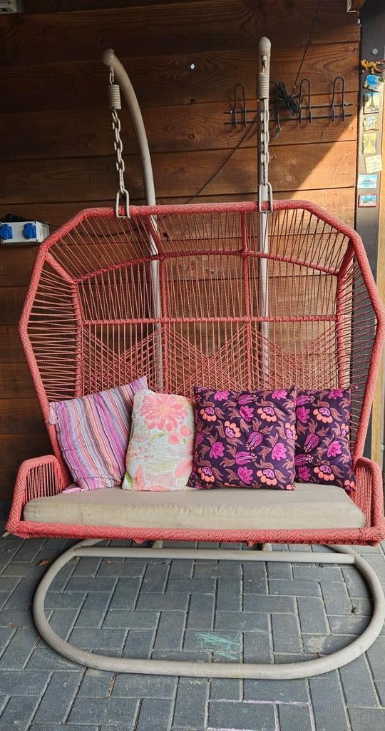 Hangstoel eggchair 2 personen, Ophalen, Gebruikt, Metaal, Schommelbank