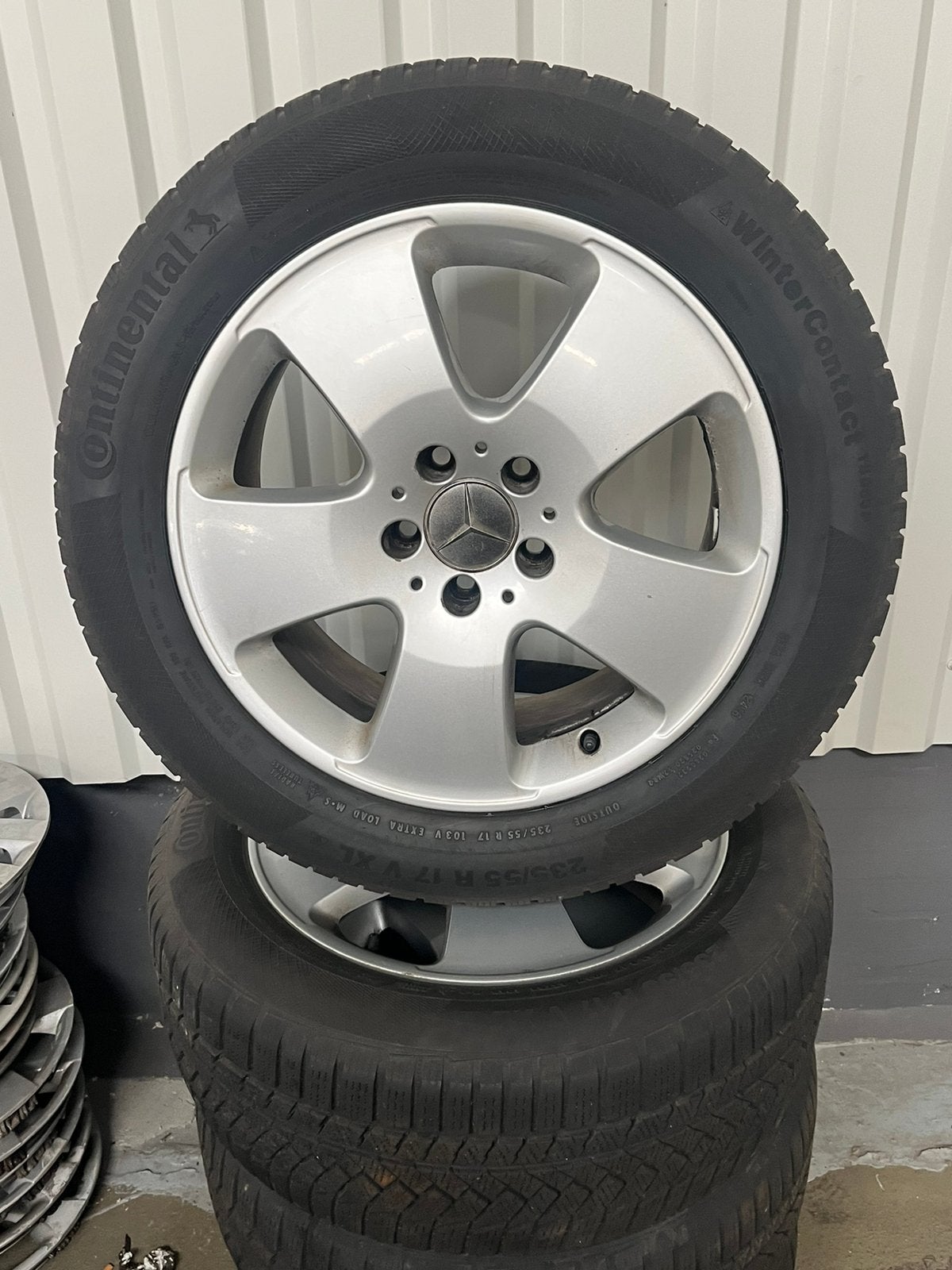 Mercedes s w221 winterbanden set 17 inch, Ophalen