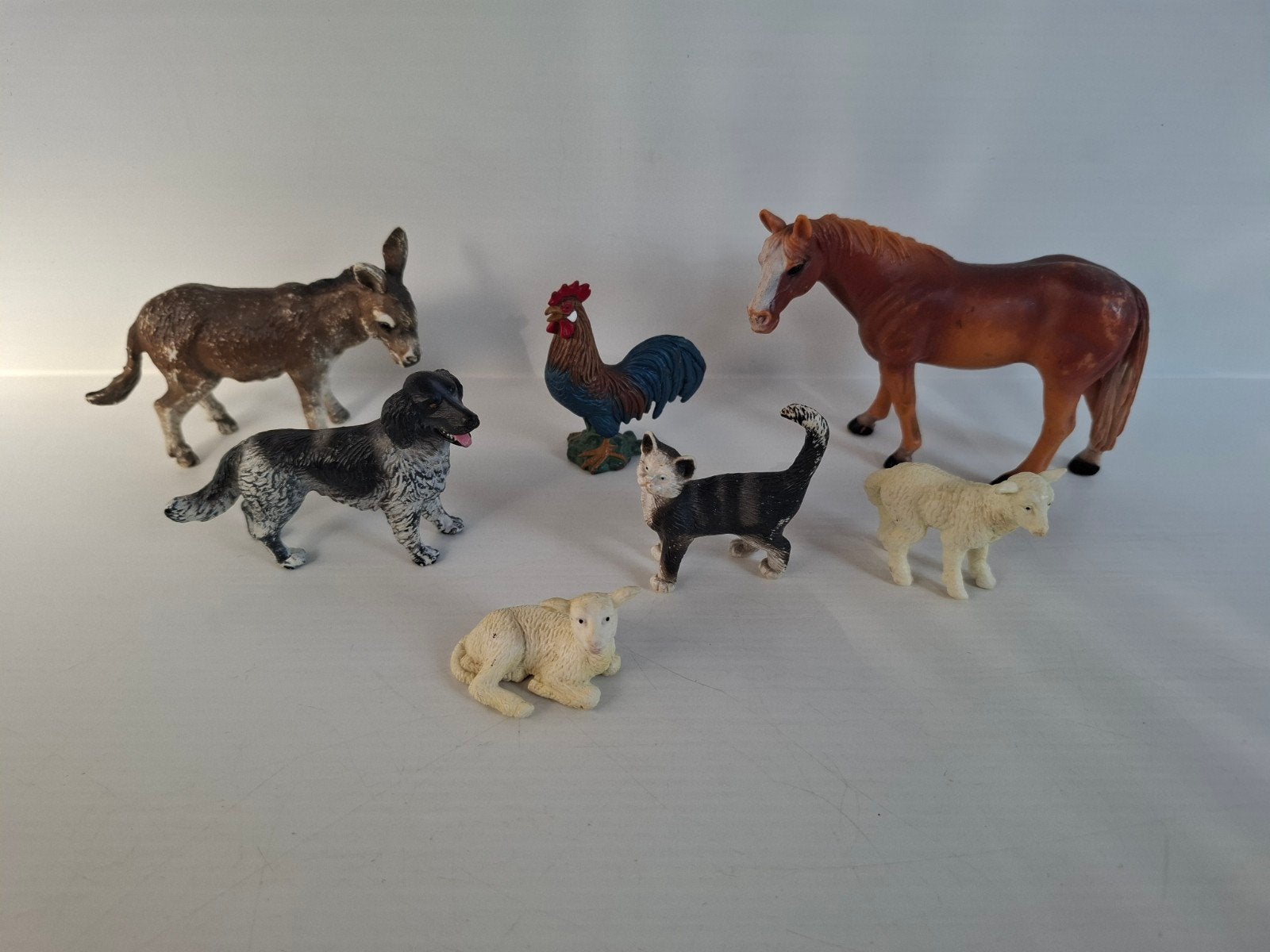 Lot Schleich figuren van dieren, Ophalen, Gebruikt, Boerderijdier, Beeldje of Figuurtje