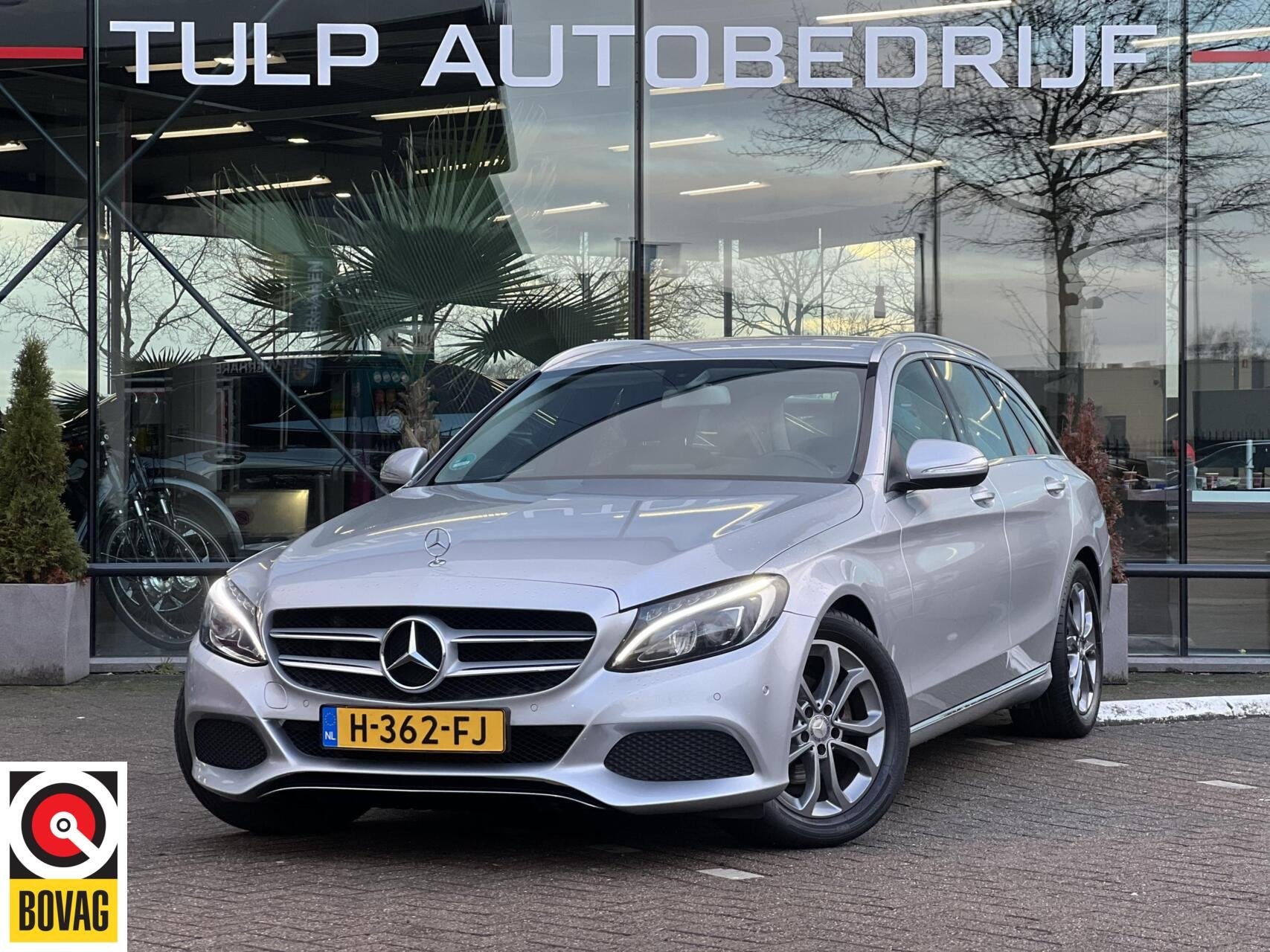 Mercedes C-klasse Estate 180 Prestige Automaat Weinig km!, Automaat, Achterwielaandrijving, Leder en Stof, 1595 cc
