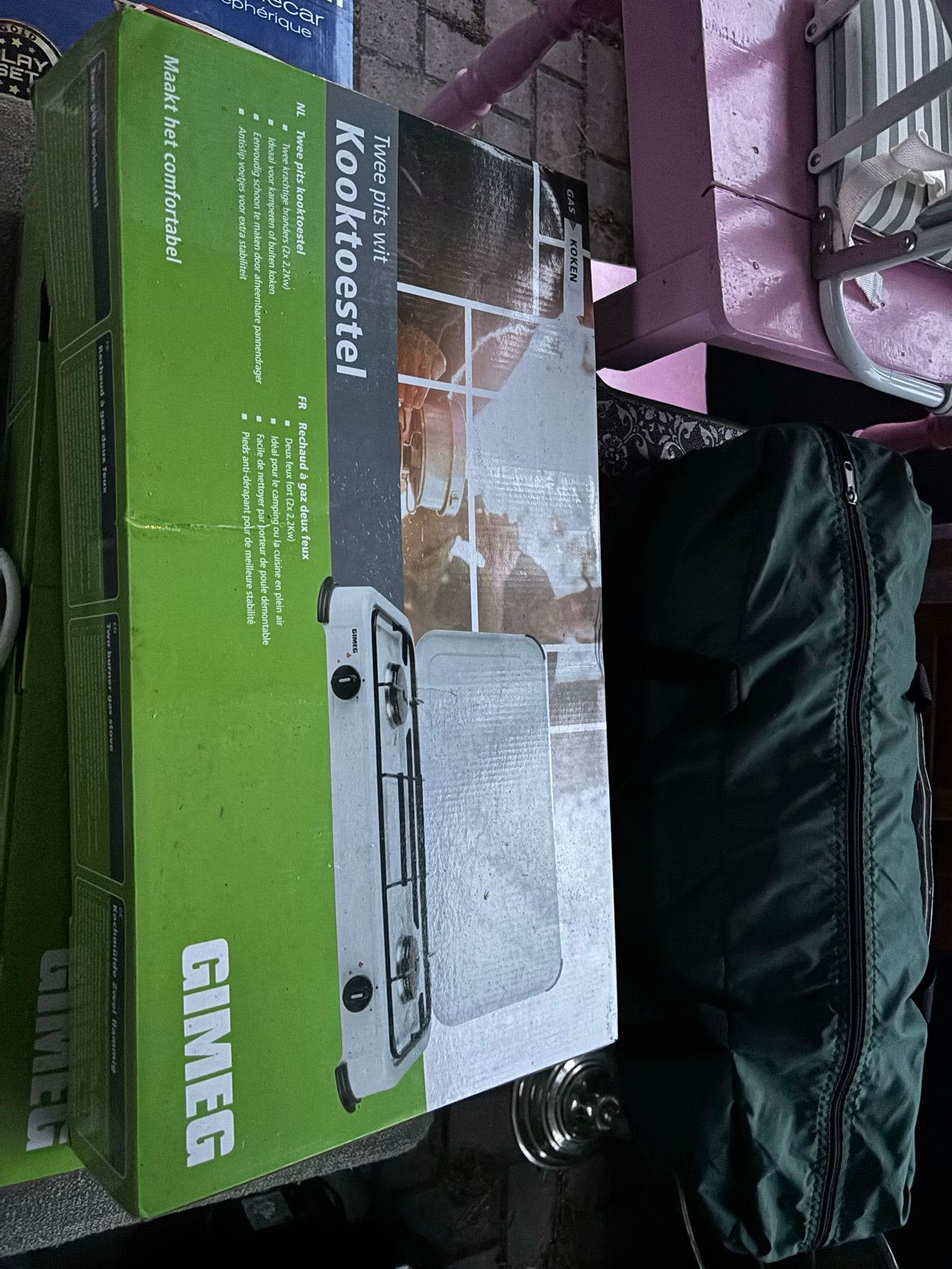 Gimeg Twee Pits Kooktoestel - Ideaal voor Camping, Caravans en Kamperen, Kampeeraccessoires, Ophalen, Nieuw