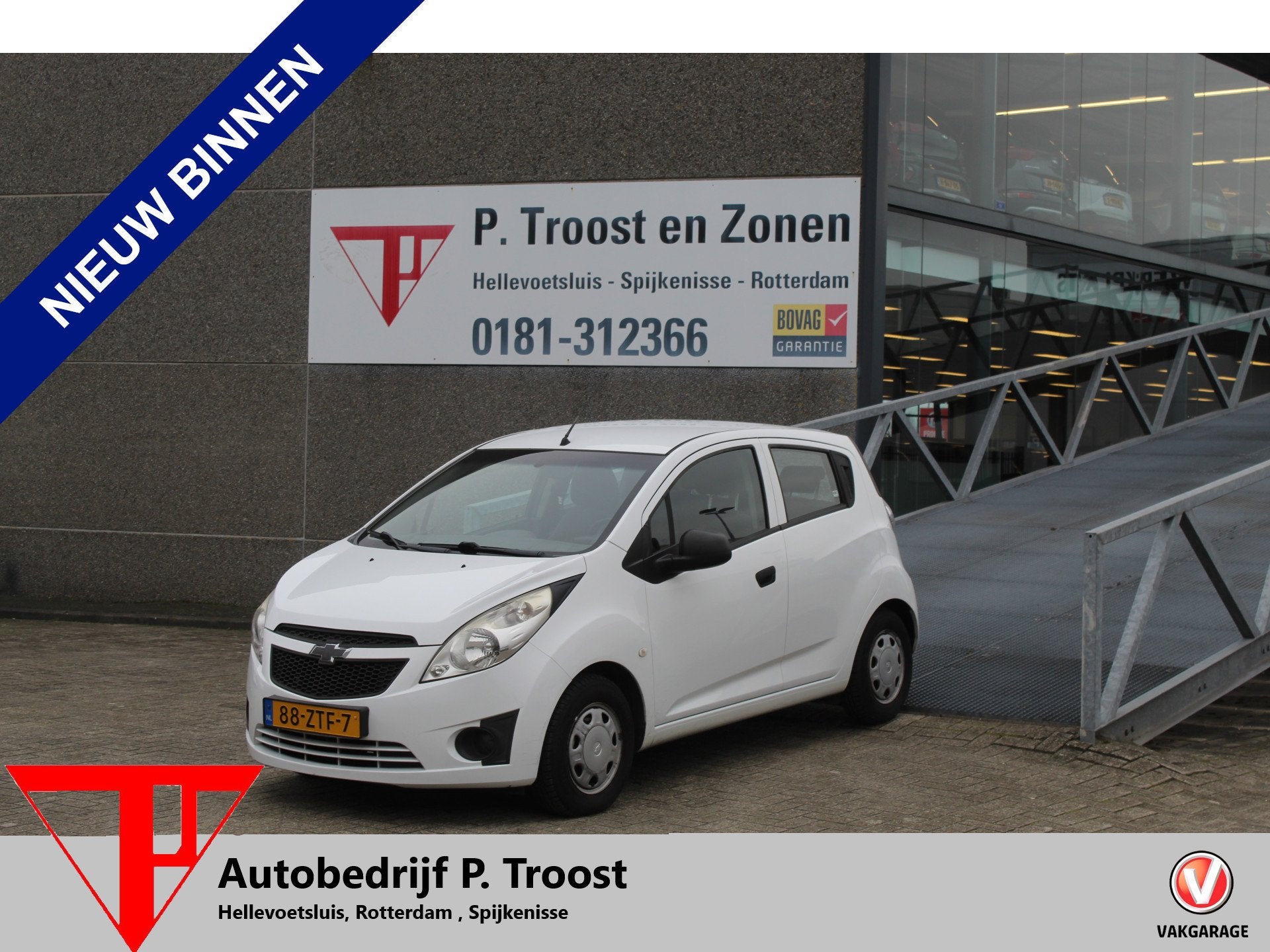 Chevrolet Spark 1.0 16V LS Bi-Fuel Airco/Benzine/LPG G3/Blue, Auto's, Voorwielaandrijving, Euro 5, Stof, 4 cilinders