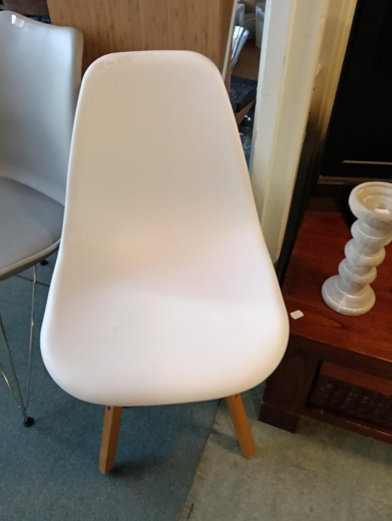 Eetkamer kuipstoel wit, ., Wit, Zo goed als nieuw, .