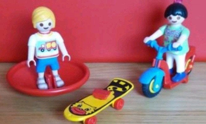 Playmobil 4764 Kinderen met speeltuig, compleet, Ophalen, Gebruikt, Complete set, Figuren