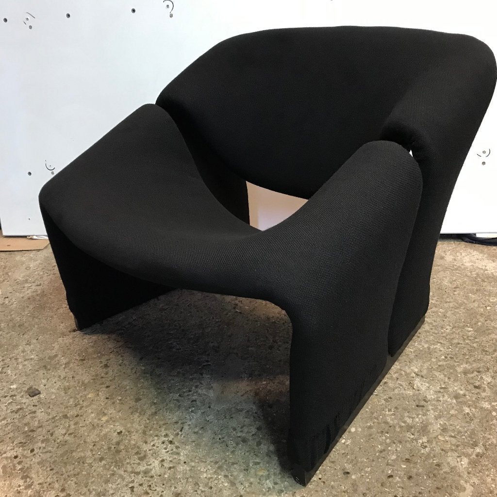 Artifort Pierre Paulin F580 fauteuil Groovy chair zwart, Gebruikt, 75 tot 100 cm, Ophalen of Verzenden, Nvt
