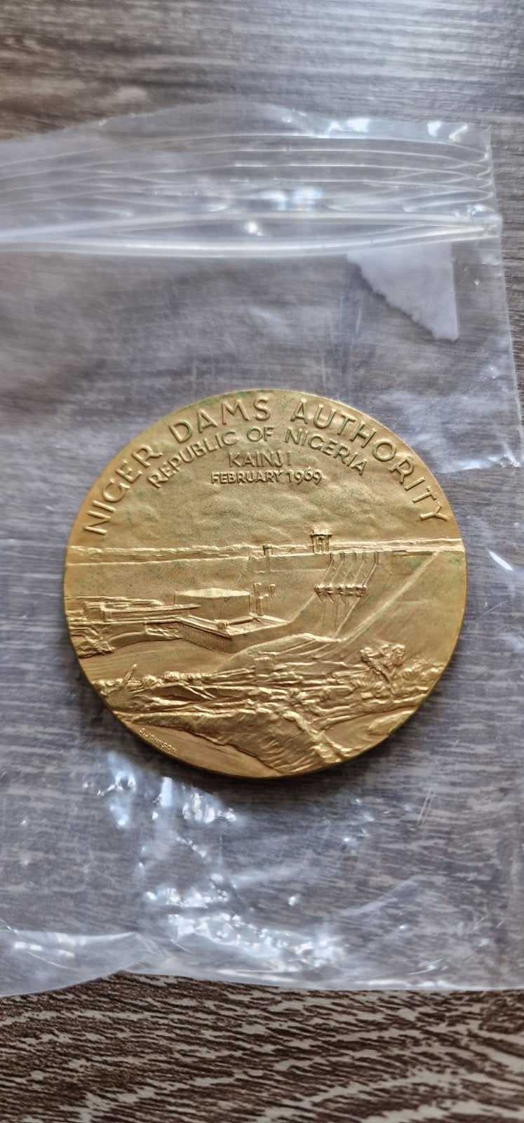 Mooie penning Nigeria 1969 - Niger Dams Authority, Verzenden, Overige materialen, Buitenland