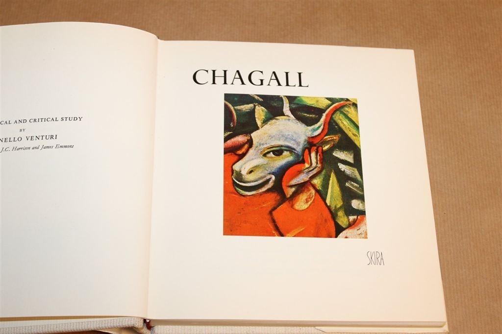 Chagall — Ingeplakte Kleurenplaten, Skira 1956 Engels, Ophalen of Verzenden, Gelezen