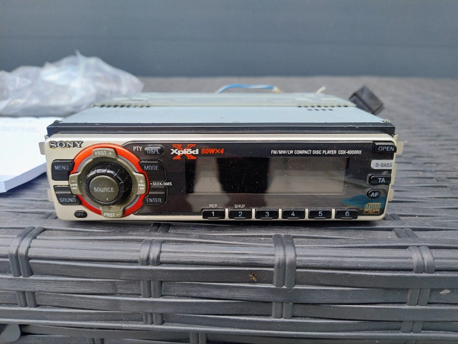 Sony CDX-4000RX cd-speler, Auto diversen, Autoradio's, Ophalen of Verzenden, Gebruikt