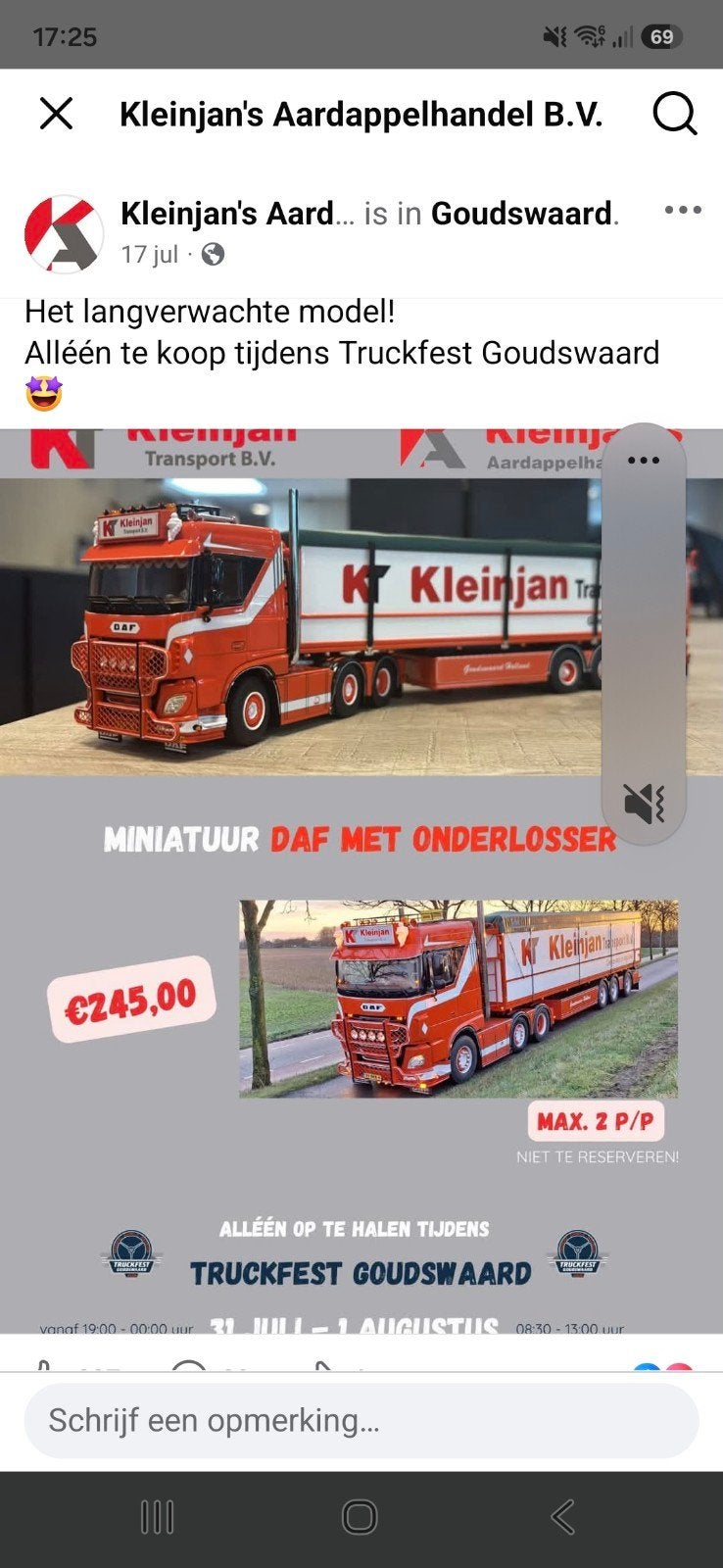 Wsi Kleinjan, Ophalen of Verzenden, Nieuw, Bus of Vrachtwagen, Wsi