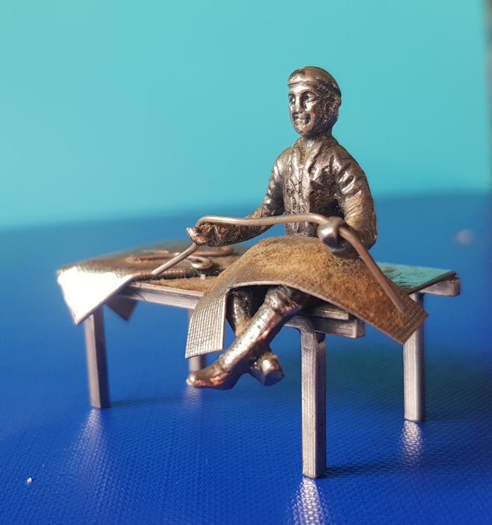 Kleermaker Miniatuur Zilver, Ophalen of Verzenden, Zilver