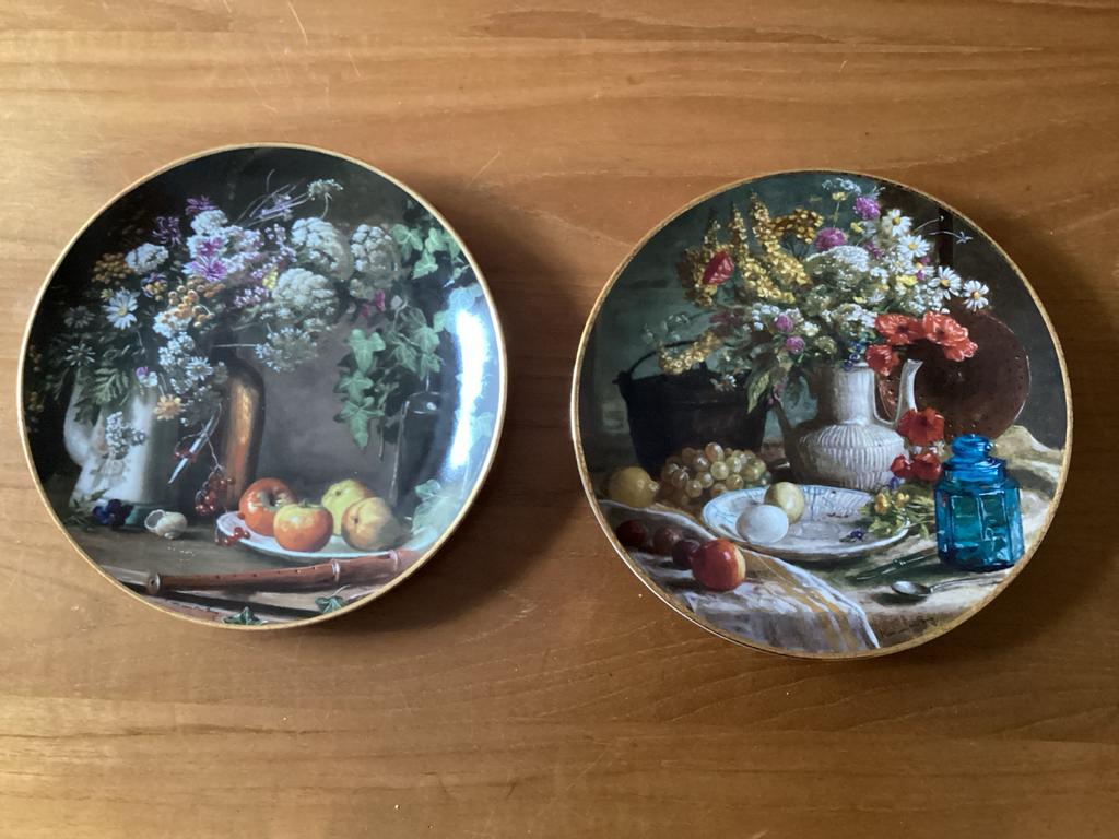 Twee Bradex Still Life Wandborden - Bloemen en Fruit, Ophalen of Verzenden