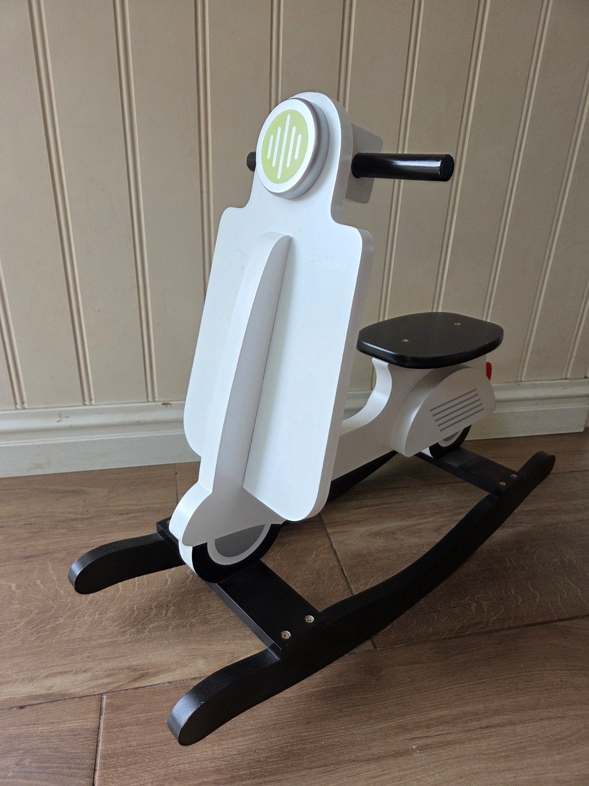 Houten Vespa schommelmotor/ scooter - Childhome, Ophalen, Zo goed als nieuw, Rij- of Hobbelspeelgoed