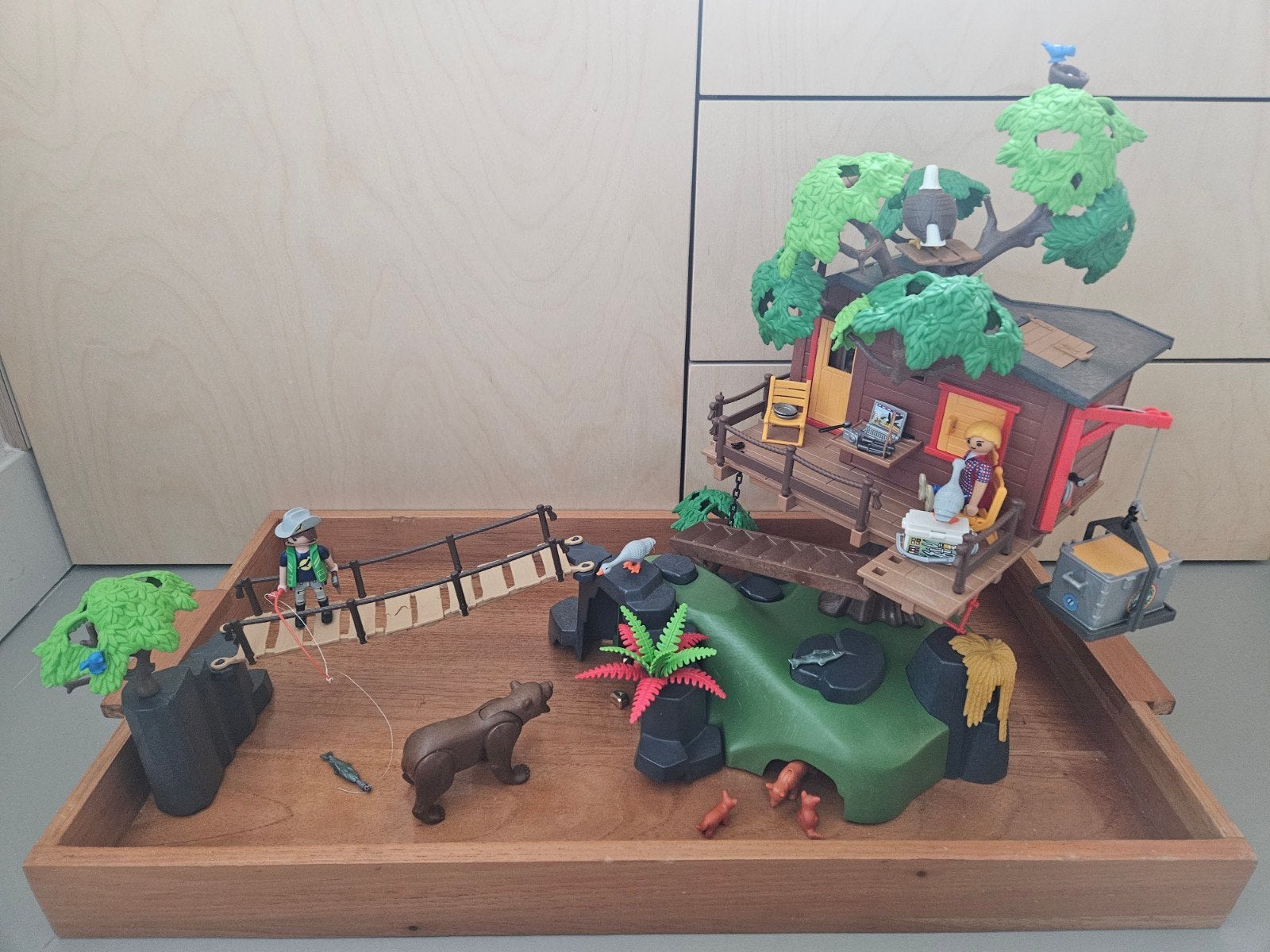 Playmobil Wild Life Boomhut met avonturenbrug (Set 5557), Wild life, Gebruikt, Gebouw, Complete set