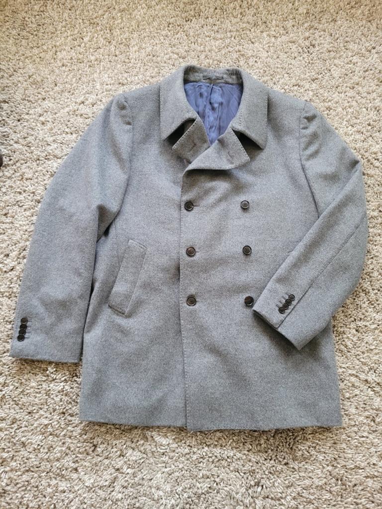 Suitsupply peacoat, Kleding | Heren, Jassen | Winter, Ophalen of Verzenden, Zo goed als nieuw, Maat 56/58 (XL), Grijs