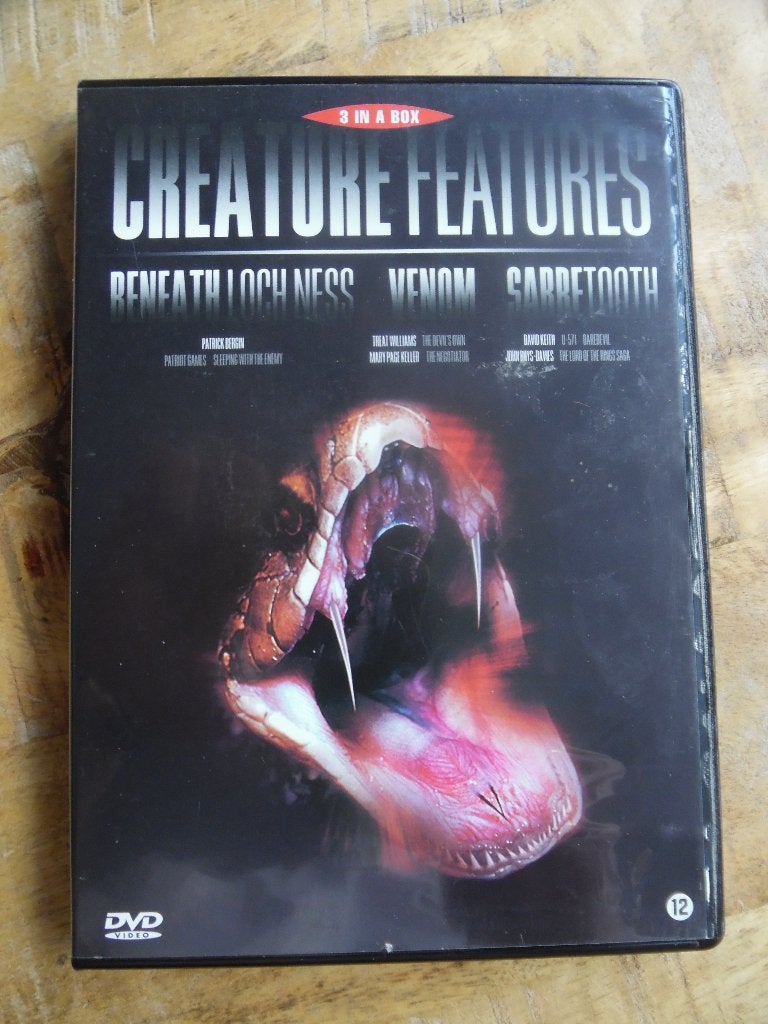 HORROR GRIEZEL THRILLER - CREATURE FEATURES - BOX 3 FILMS, Vanaf 16 jaar, Ophalen of Verzenden, Gebruikt, Overige gebieden