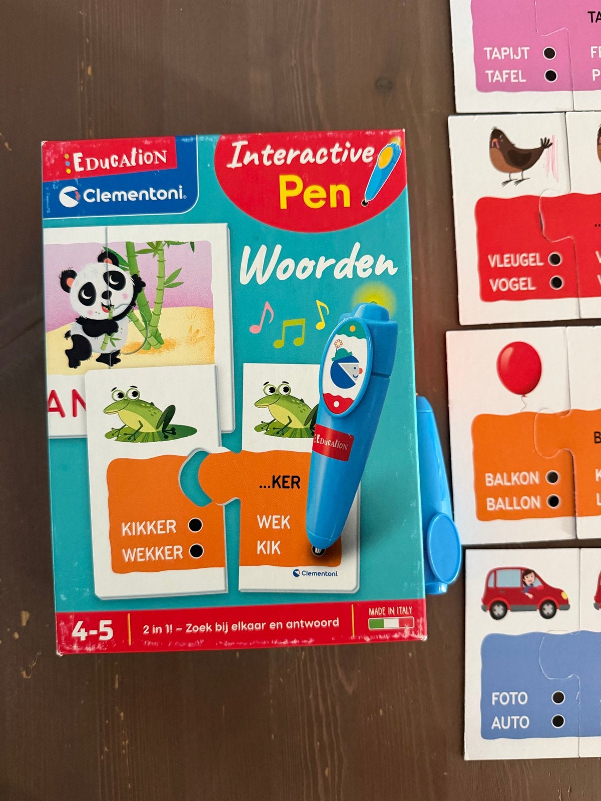 Clementoni Interactive Pen Woorden - Educatief spel, Ophalen, Zo goed als nieuw, Taal en Lezen, Met licht