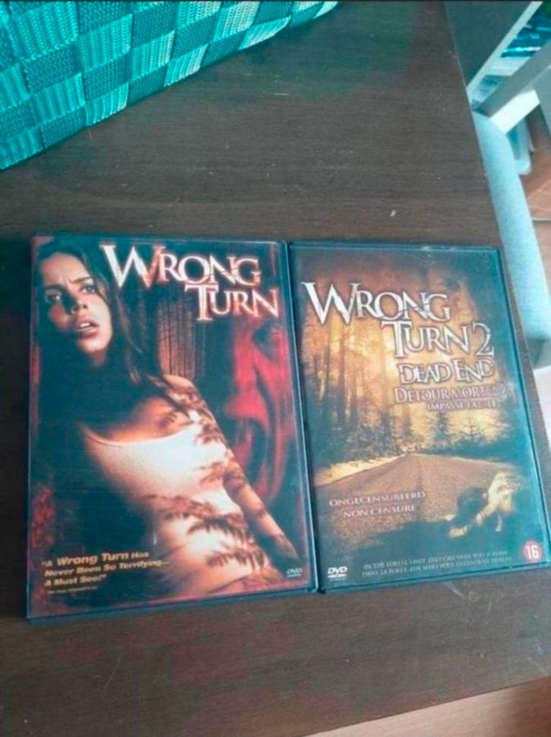 Wrong Turn 1 en 2 op dvd., Cd's en Dvd's, Dvd's | Horror, Vanaf 16 jaar, Ophalen of Verzenden, Zo goed als nieuw, Slasher