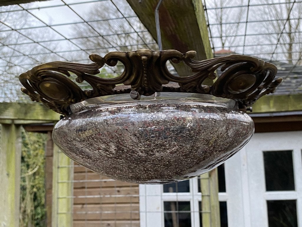 Leuke Plafondlamp Ghidini Italy - brocante landelijk, Vintage, Meerkleurig, E14 (klein), Ophalen of Verzenden