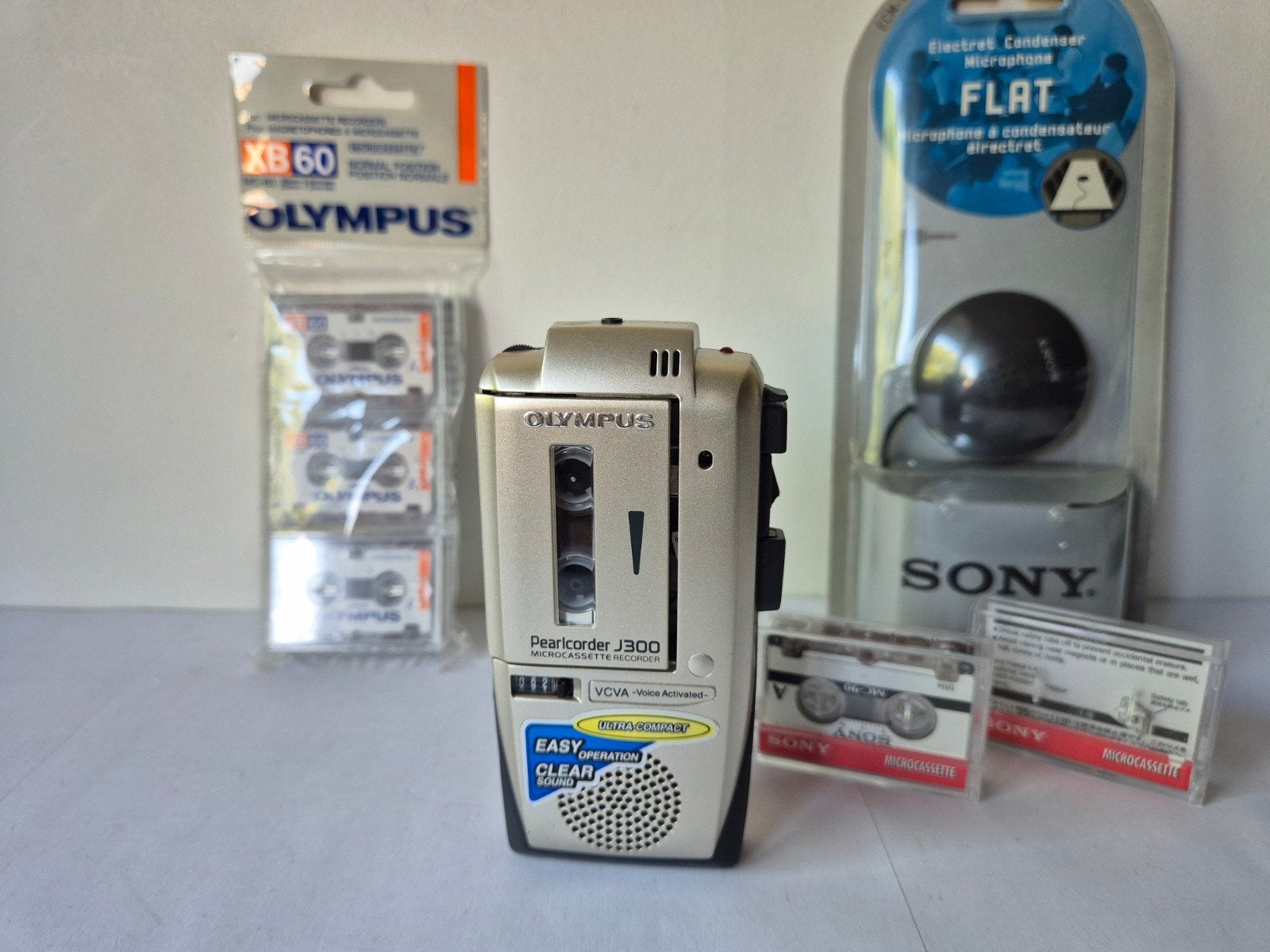 Olympus Pearlcorder J300 Microcassette Recorder + Werkt 100%, Ophalen of Verzenden, Overige typen