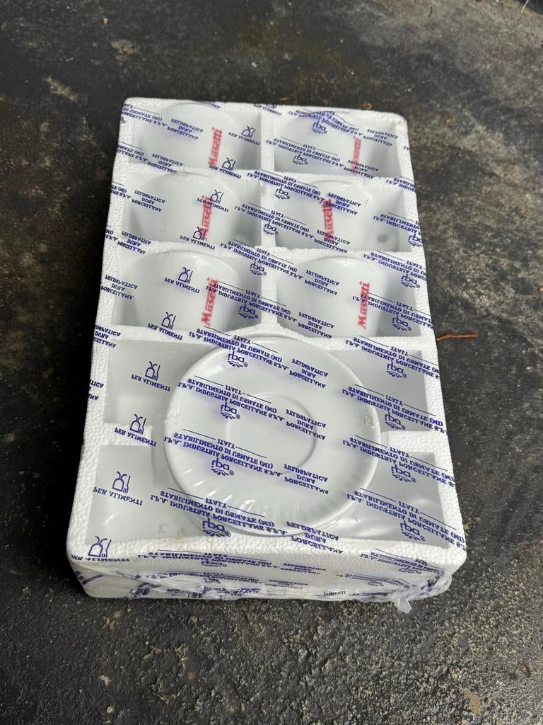 Musetti koffiebekerset 6x, Huis en Inrichting, Keuken | Servies, Nieuw, Ophalen of Verzenden, Effen, Kop(pen) en/of Schotel(s)