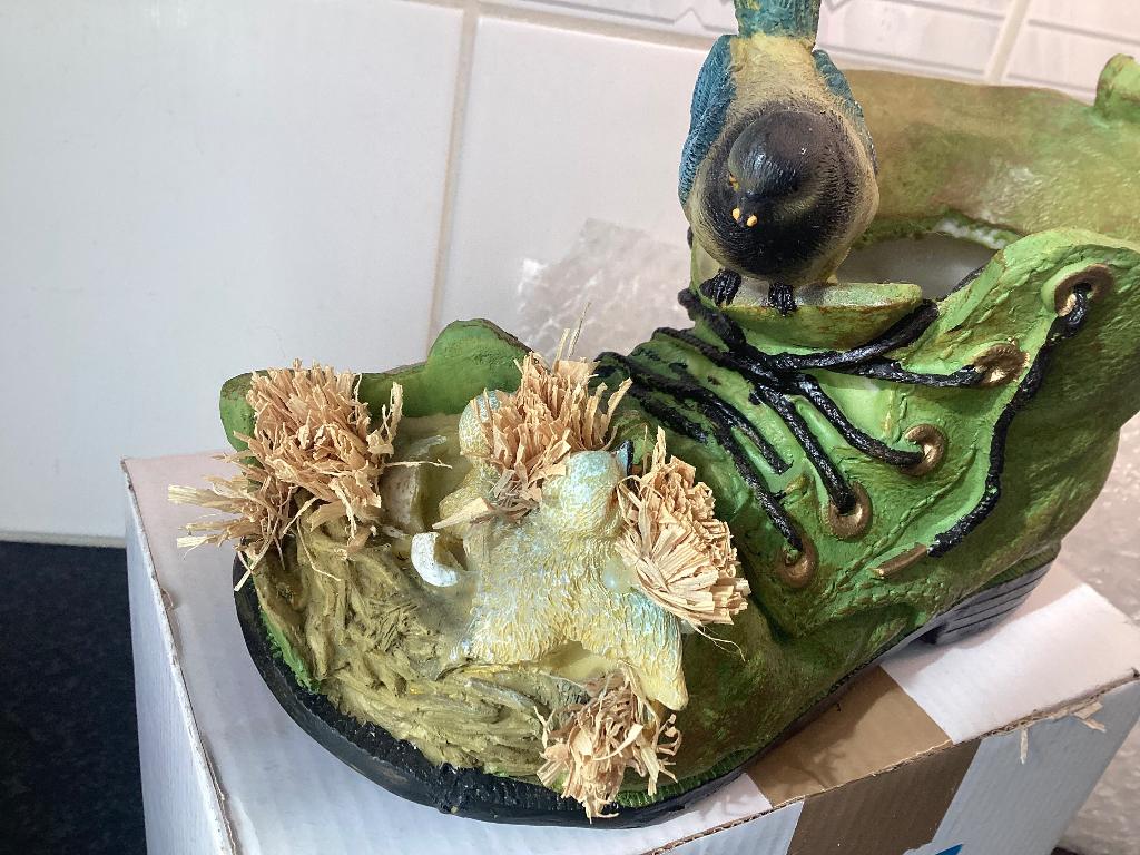 Lieve vogeltjes bloempot, Tuin en Terras, Bloempotten, Kunststof, Nieuw, Ophalen of Verzenden, Balkon