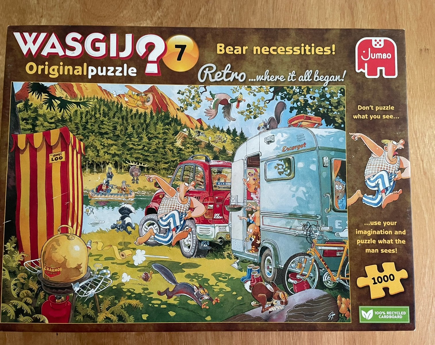 2x Wasgij Original Retro (nr 7 en 8 ), Ophalen of Verzenden, 500 t/m 1500 stukjes, Zo goed als nieuw, Legpuzzel