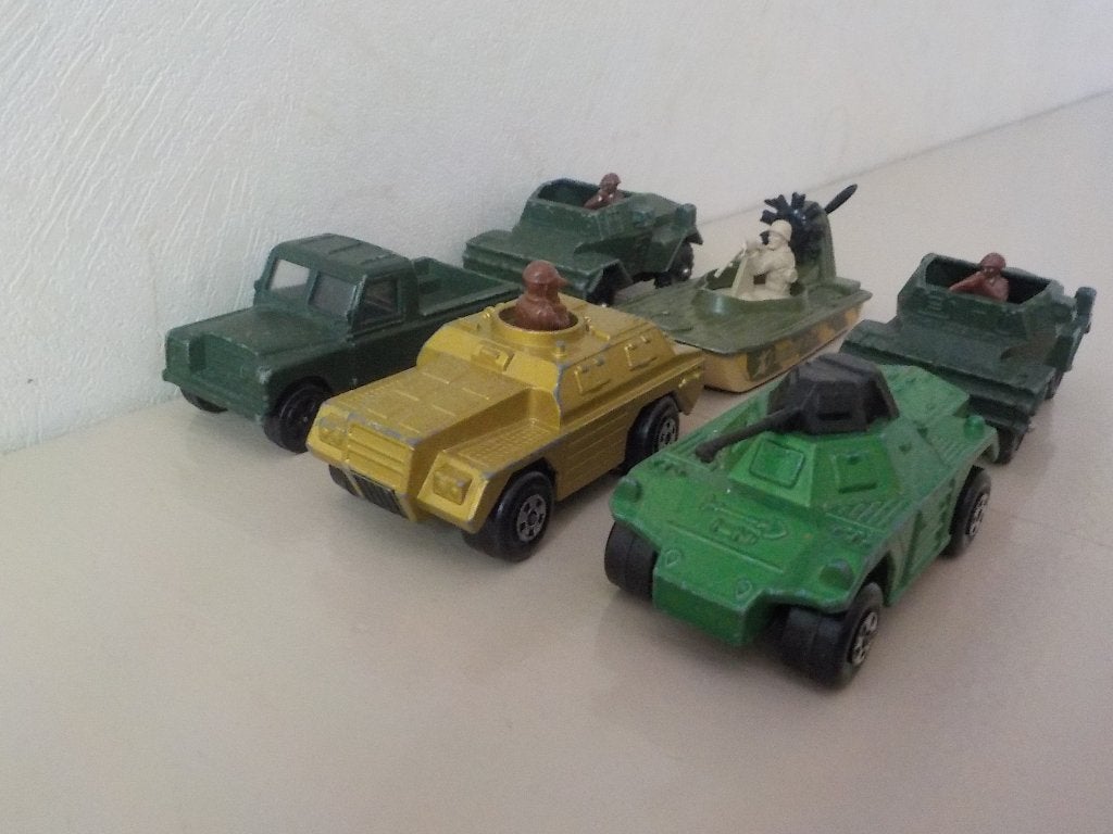 Kleine verzameling army / legervoertuigen Matchbox / Corgi, Ophalen of Verzenden, Gebruikt, Overige typen, Corgi