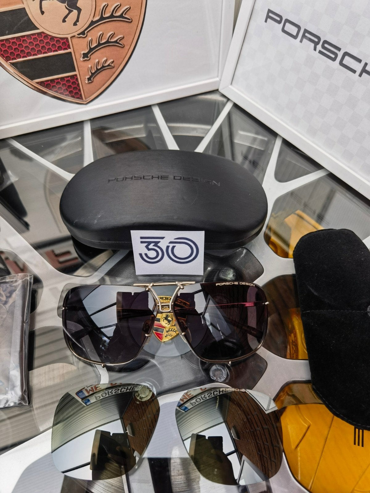 origineel Porsche Design P'8928 Titanium Polarized XTR 

 O, Overige merken, Zonnebril, Zwart, Ophalen of Verzenden