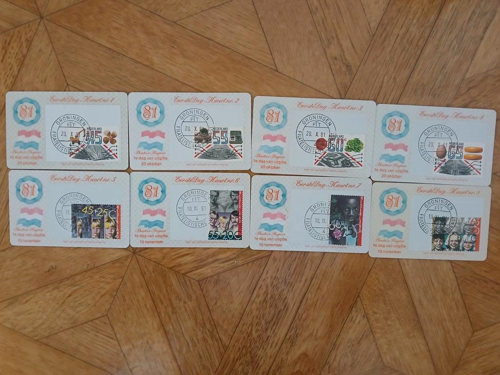 Eerste Dag Kaarten (EDK), Postzegels en Munten, Ophalen of Verzenden, Na 1940, Gestempeld