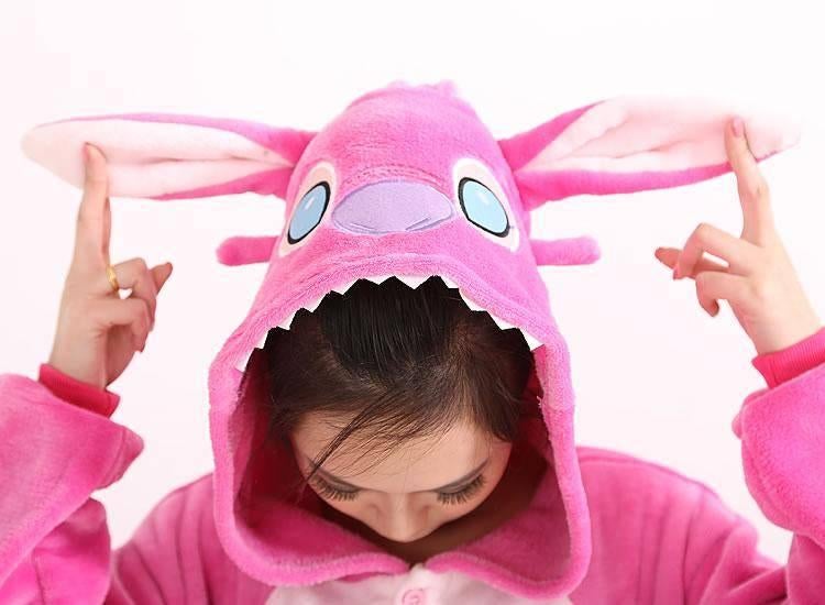 Onesie verkleden kind dames heren Stitch Angel roze NIEUW, Kinderen en Baby's, Carnavalskleding en Verkleedspullen, Ophalen of Verzenden